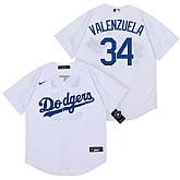 Dodgers 34 Fernando Valenzuela White 2020 Nike Cool Base Jersey,baseball caps,new era cap wholesale,wholesale hats